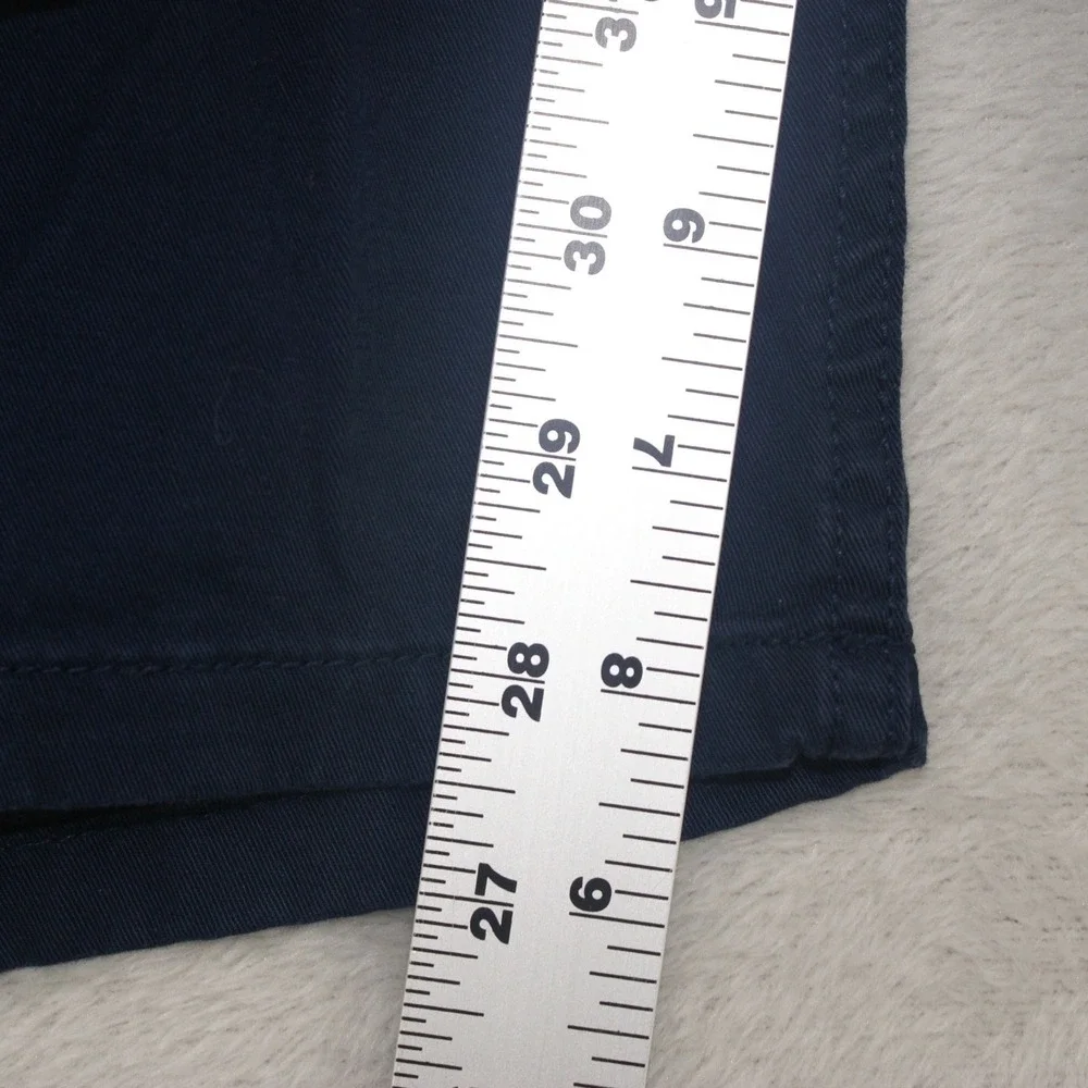 Dockers Mens Ultimate Chino Shorts Navy Blue‎ Flat Front Size 38 69810-0006